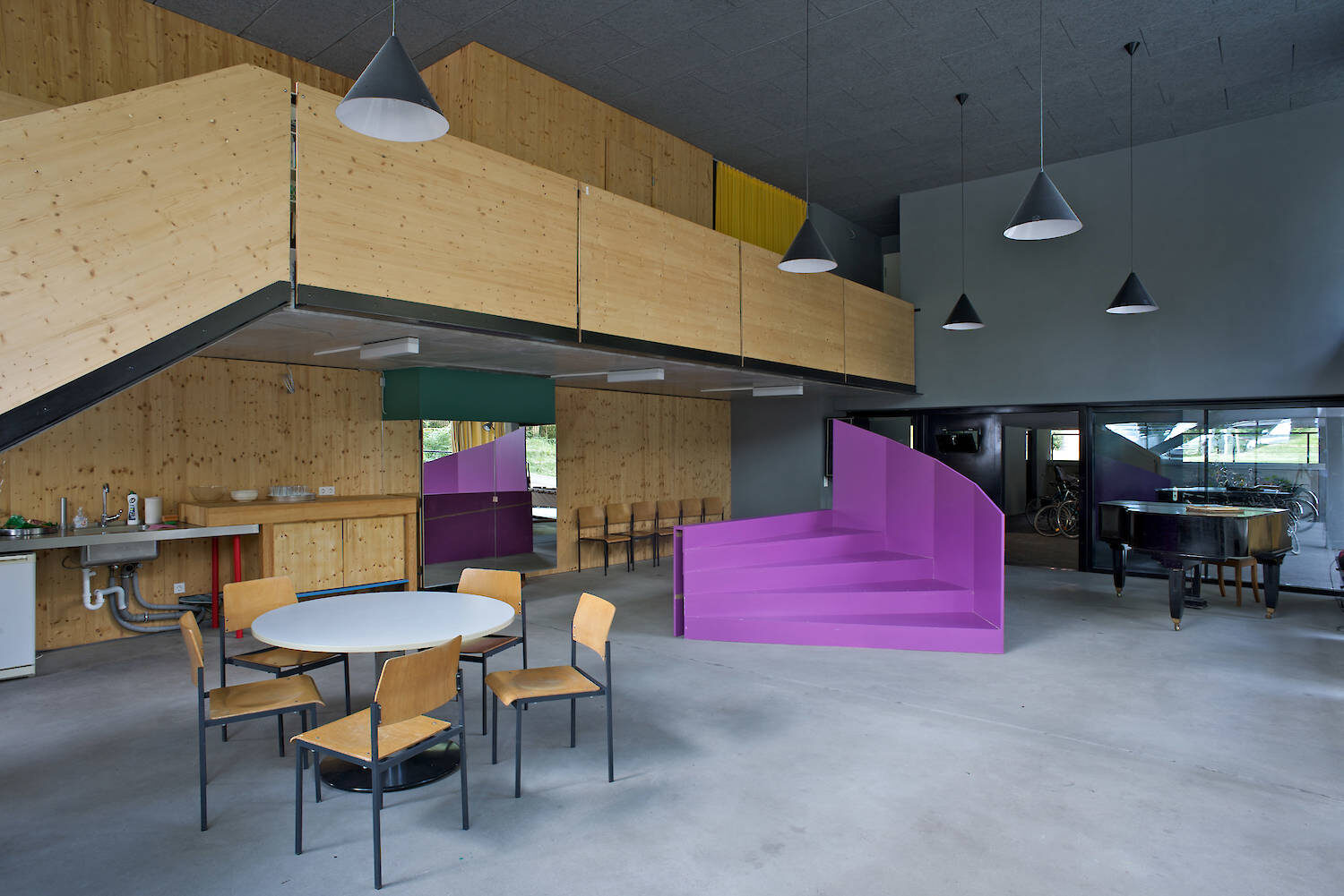 Interior shared community space at R50