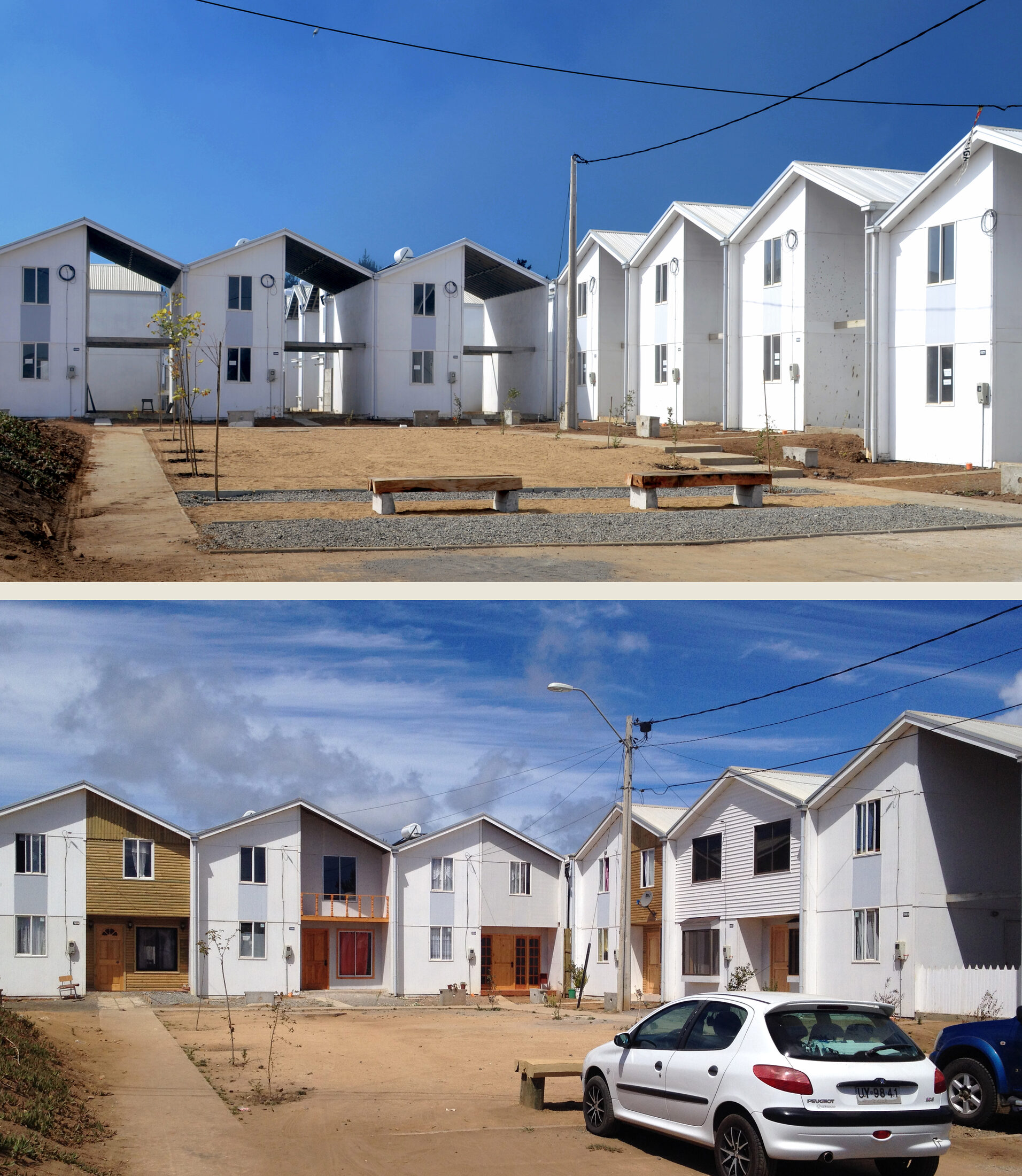 Villa Verde Housing in Constitución during construction or early completion